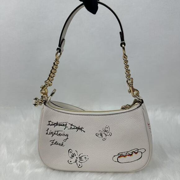 Coach Teri Shoulder & Crossbody Bag With Sketch Print In Chalk Multi CAK17 NWT - Picture 3 of 14